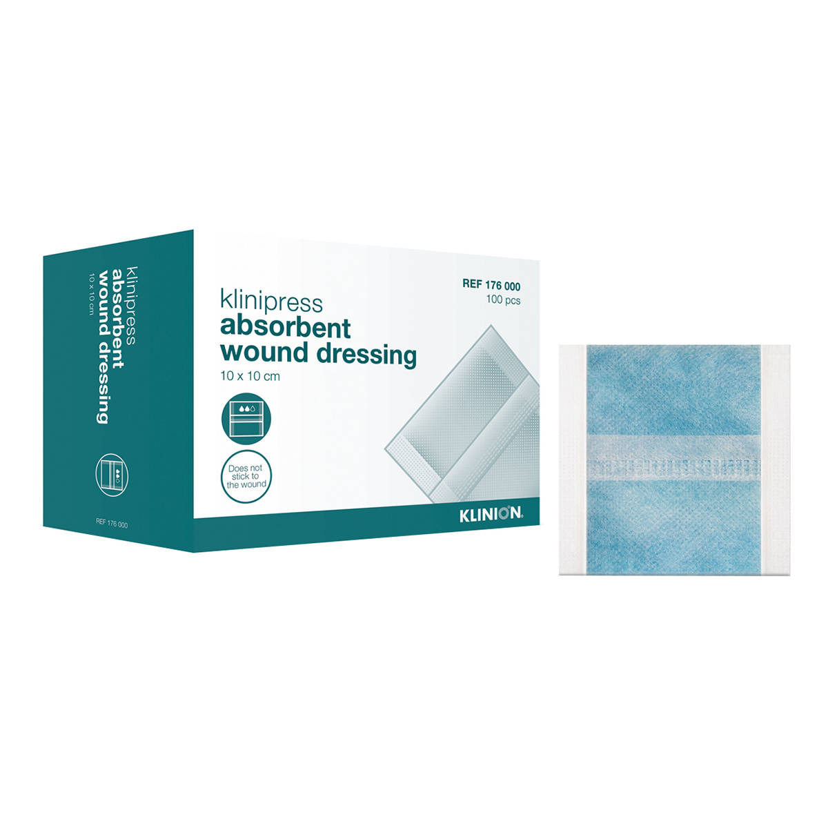 Absorbent wound dressing with box