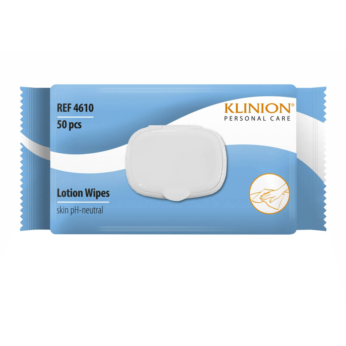 Package of pH-neutral lotion wipes