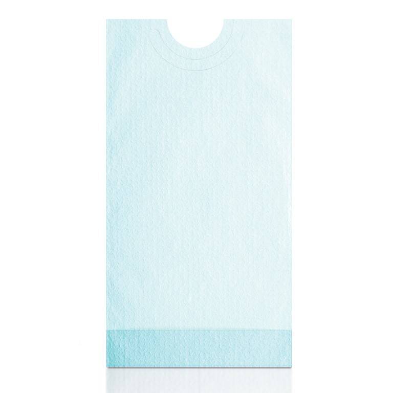 Single blue bib