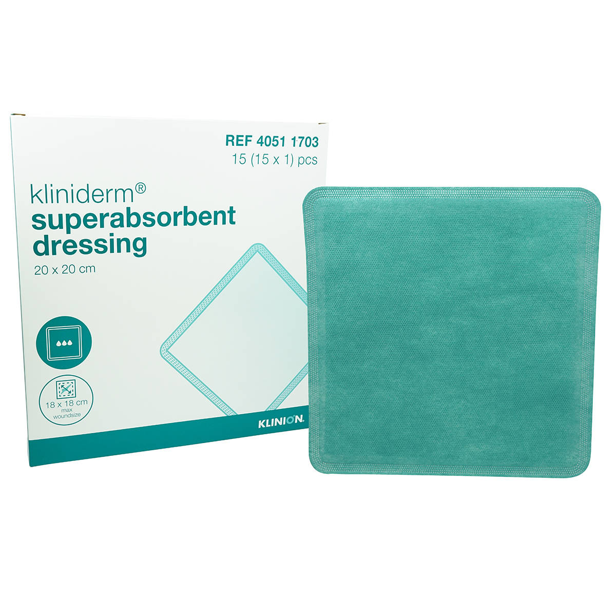 Green superabsorbent dressing with box