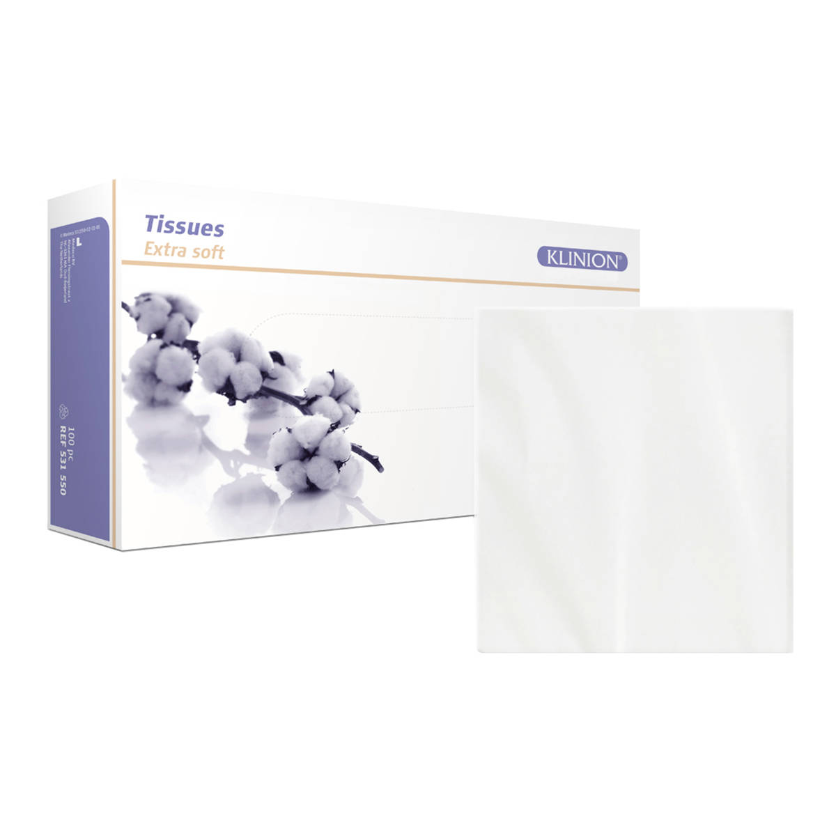 Tissue with tissue box